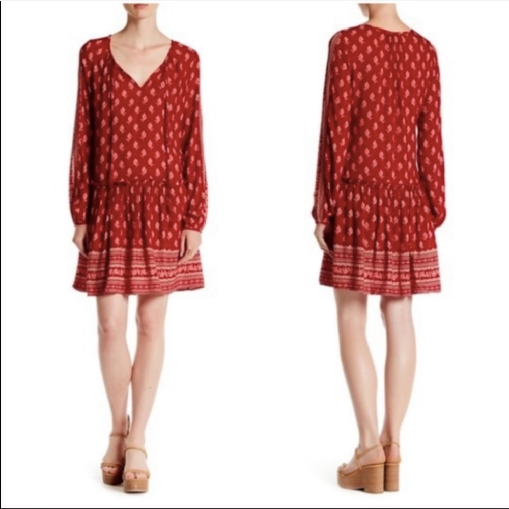 🌼Harlowe & Graham Drop Waist Red Dress🌼
